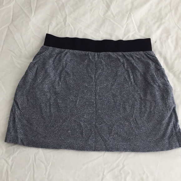 Jersey by Jacob Blue Heathered Mini Skirt - Picture 2 of 8